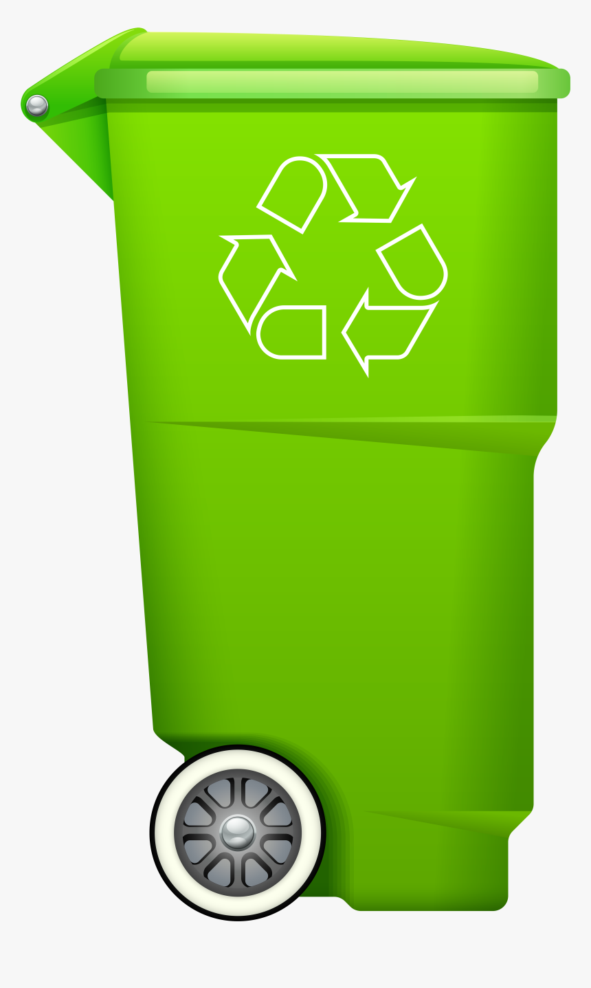 Garbage Trash Bin With Recycle Symbol Png Clip Art - Recycle Bin Clipart Png, Transparent Png, Free Download
