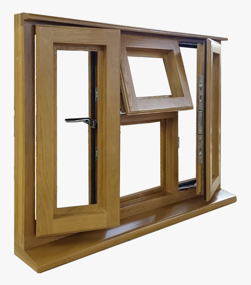 Large Side Oak Window - Window Side View Png, Transparent Png, Free Download