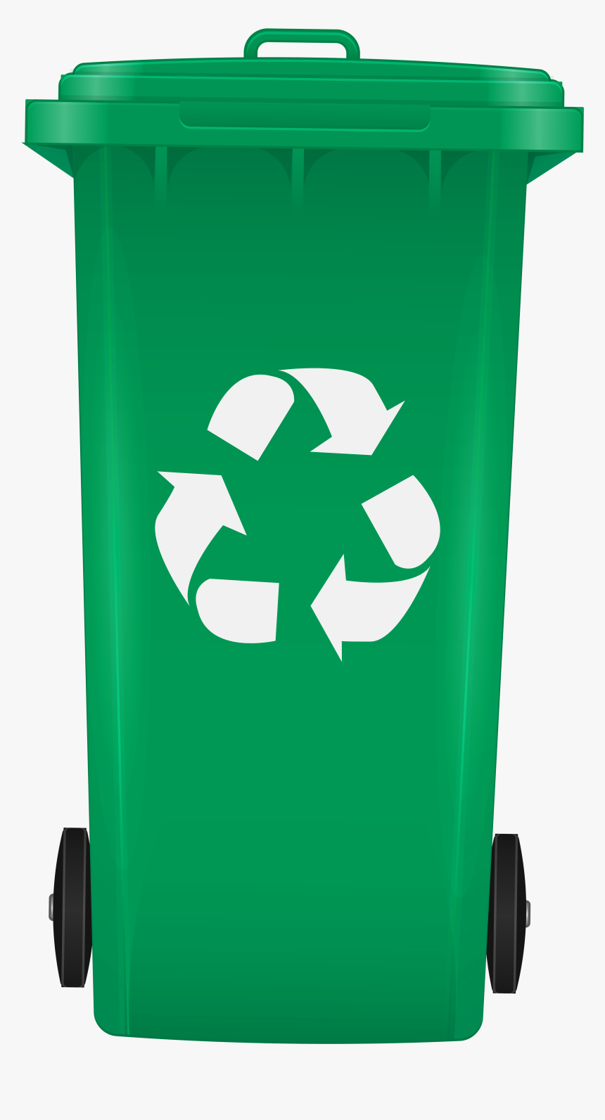 Recycling Bin Png Clip Art Green Recycle Bin Png, Transparent Png