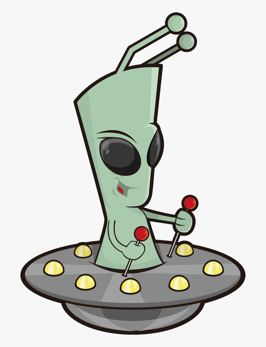 Alien Extraterrestrial Intelligence Cartoon - Aliens Png, Transparent Png, Free Download