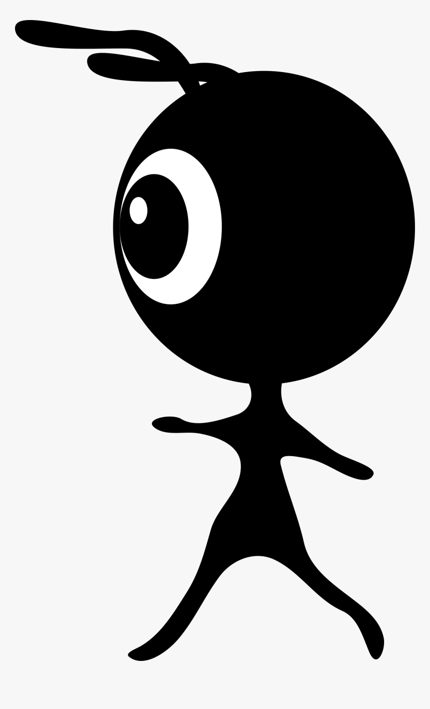 Alien Silhouette Clip Arts - Alien Silhouette, HD Png Download, Free Download