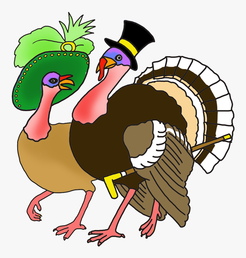 Turkey Couple Thanksgiving Parade - Thanksgiving Clipart, HD Png Download, Free Download