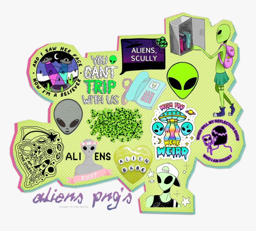 Transparent Skull Png Tumblr - Alien Png Pack, Png Download, Free Download