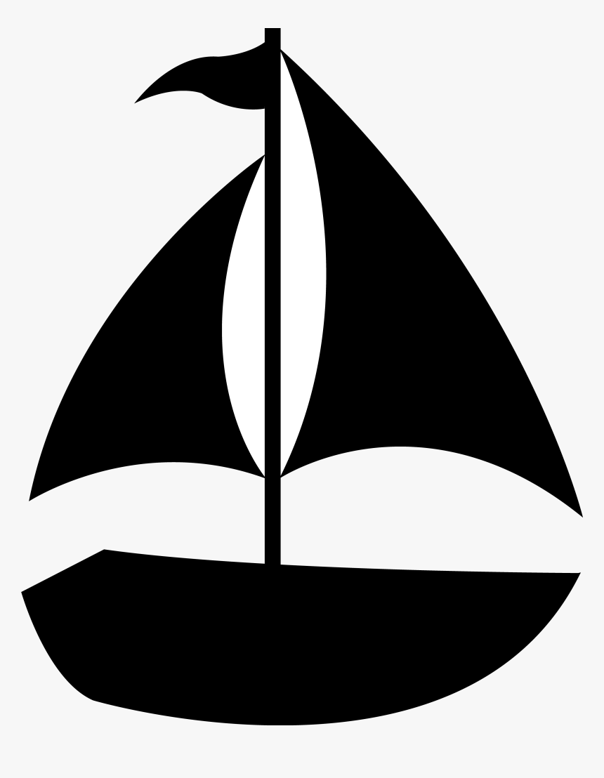 Sailboat Clip Art Of Boat Clipart Transparent Png - Sailboat Silhouette Clip Art, Png Download, Free Download