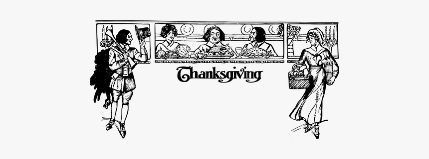 Thanksgiving Banner - Cartoon, HD Png Download, Free Download