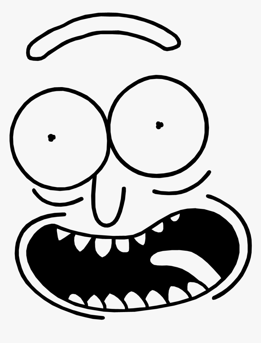 [s] I Turned Myself Into A Stencil, Morty I"m Stencil - Black And White Rick And Morty, HD Png Download, Free Download