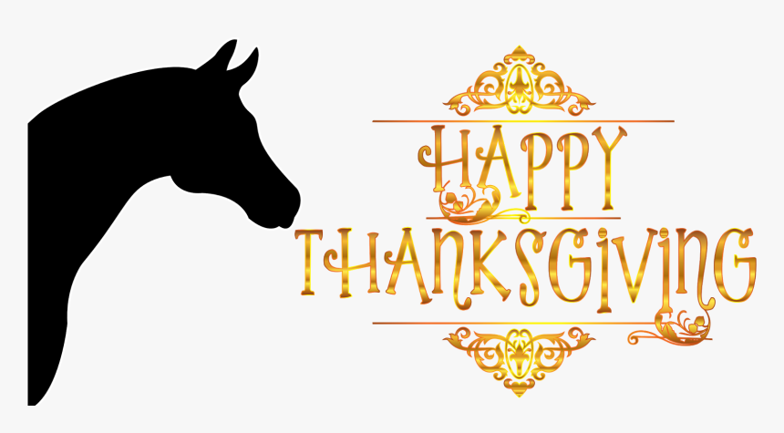 Free Horse Thanksgiving Clipart - Happy Thanksgiving With Horses, HD Png Download, Free Download