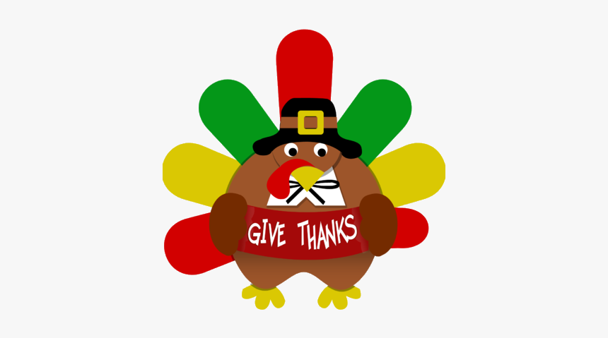 Turkey Thanksgiving Image Give Thanks Clip Art Clipart - Thanksgiving Turkey Clipart, HD Png Download, Free Download