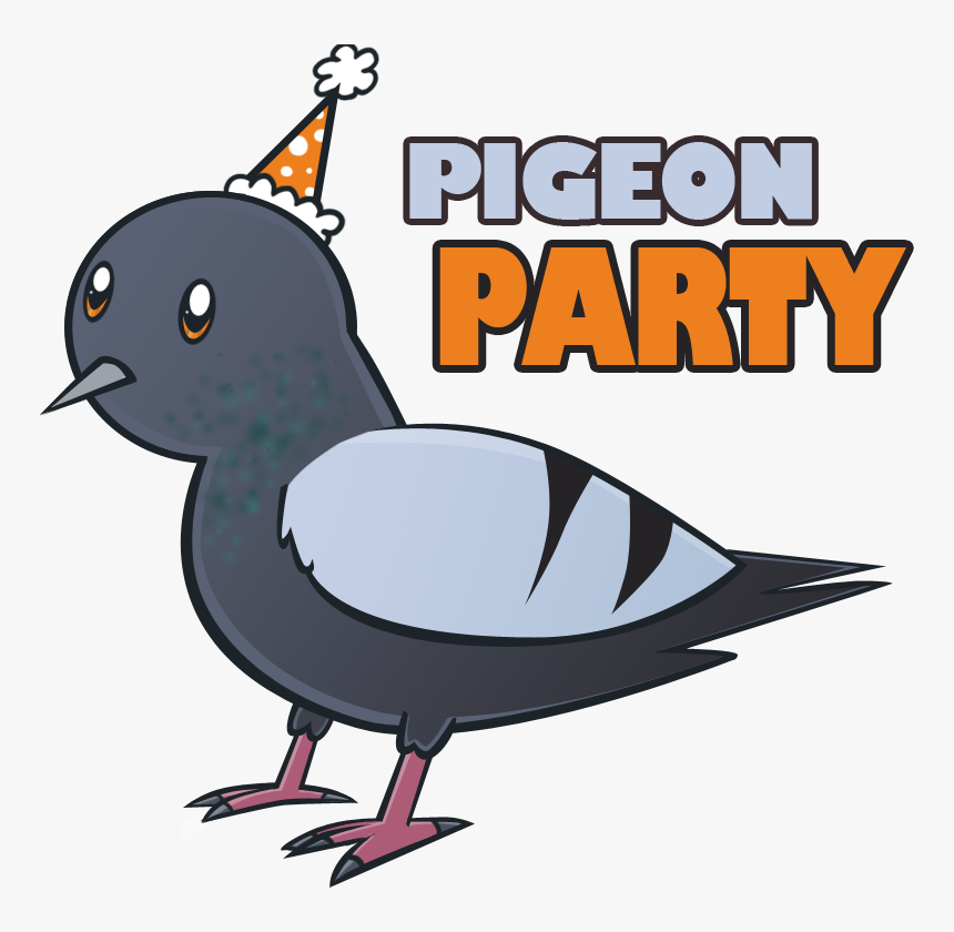 Swag Transparent Pigeon - Pigeon With Birthday Hat, HD Png Download, Free Download