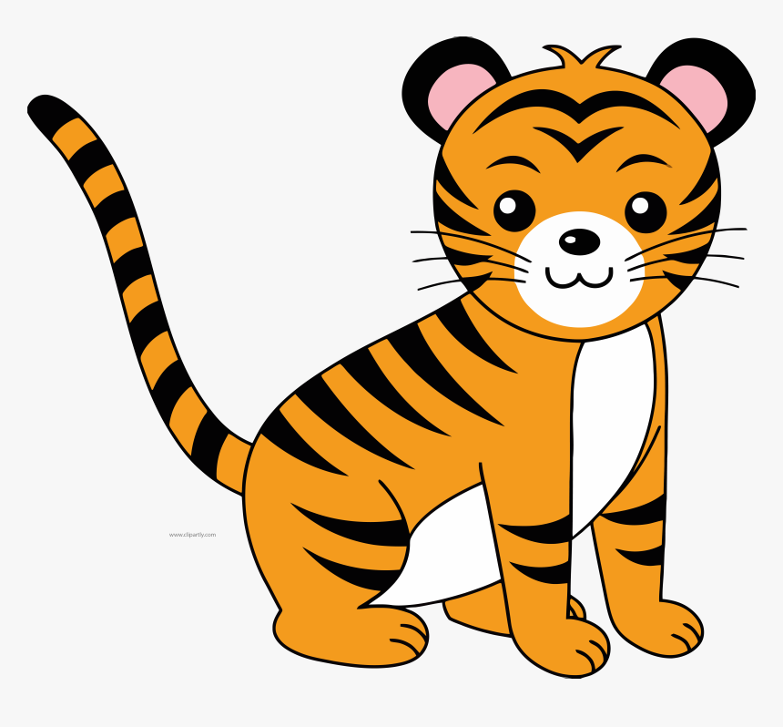 Cute Calm Baby Tigger Clipart Tigger Clip Art Download - Tiger Clipart, HD Png Download, Free Download