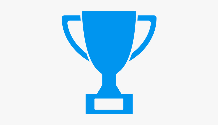 Blue Trophy Icon Png, Transparent Png, Free Download