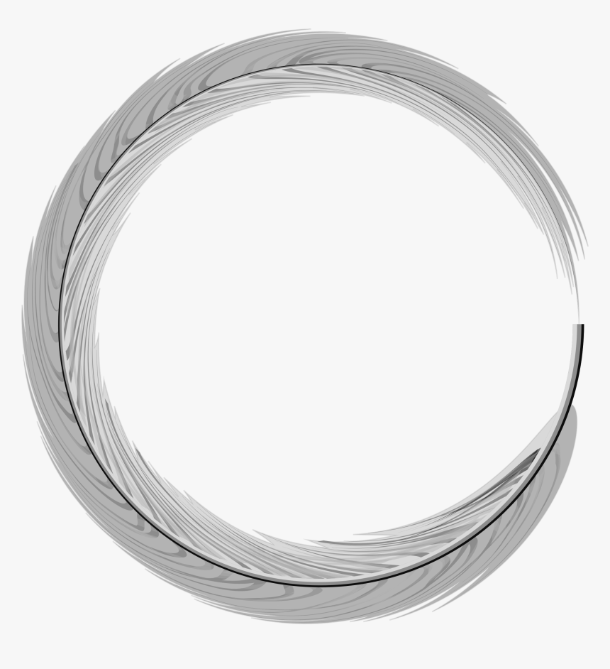 Feather Frame 2 Clip Arts - Round Silver Frame Png, Transparent Png, Free Download