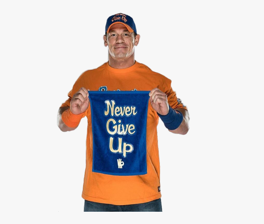 John Cena Png - John Cena With Never Give Up, Transparent Png, Free Download