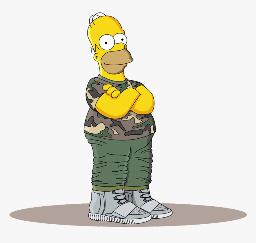 Homer Simpson In The Adidas Yeezy Boost - Homer Simpson Hypebeast Png, Transparent Png, Free Download