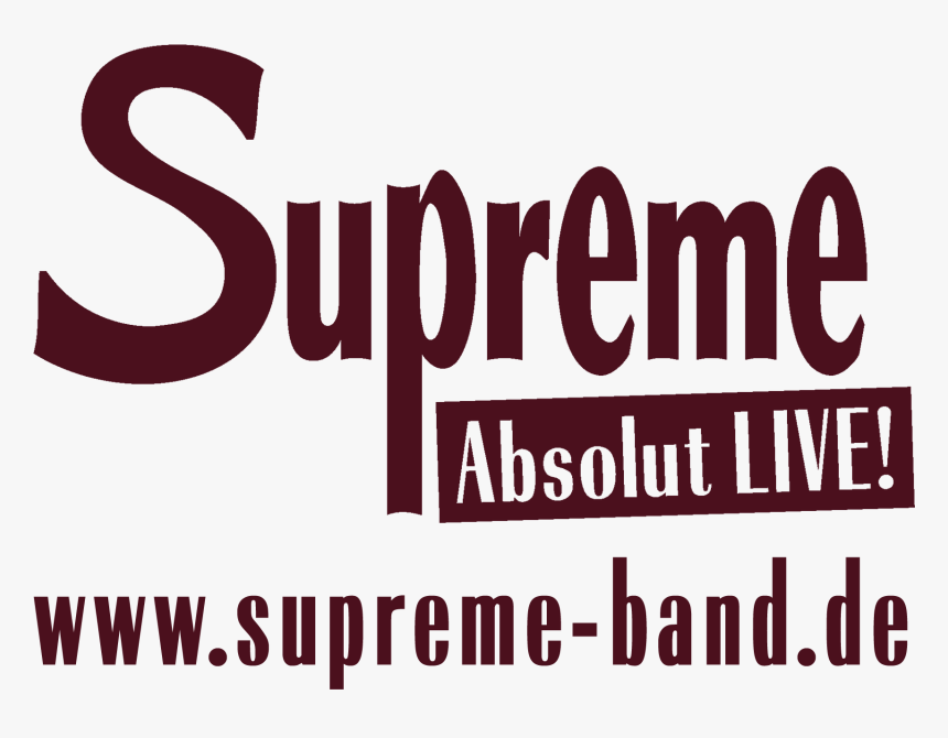 Supreme Logo Mit Internetadresse Rot - Supreme, HD Png Download, Free Download