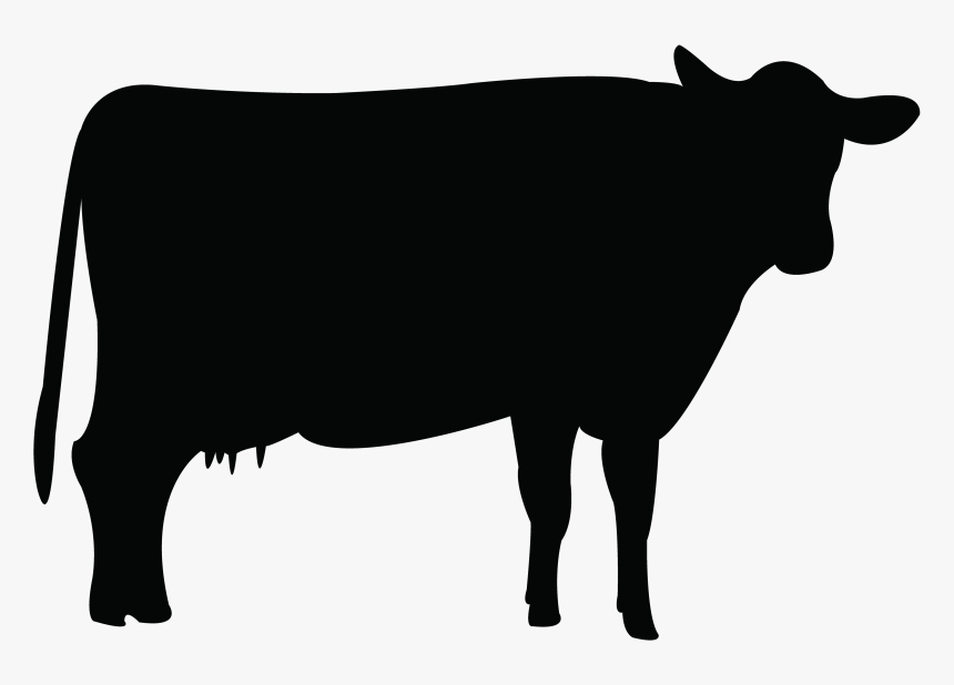 Holstein Friesian Cattle Livestock Clip Art - Farm Animal Silhouettes Clipart, HD Png Download, Free Download