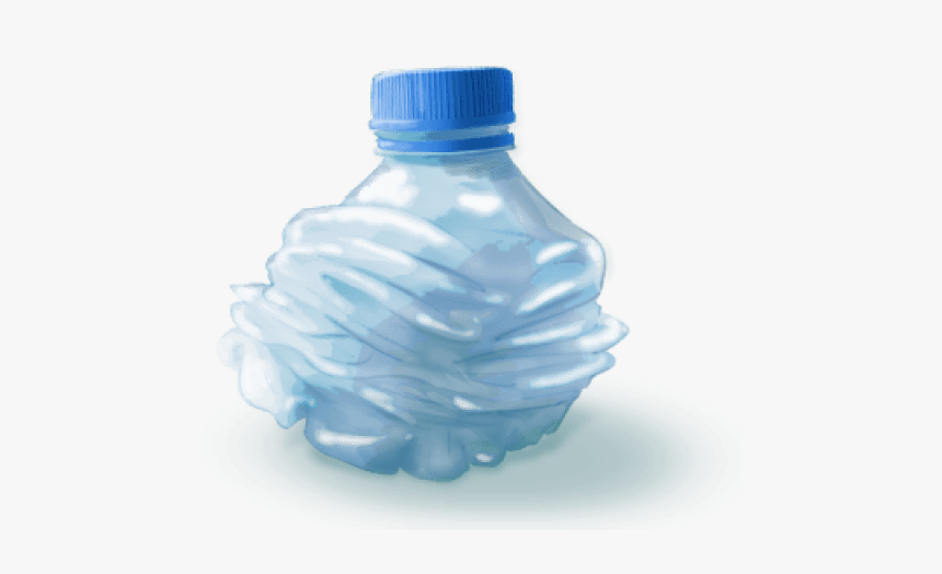Small Crushed Water Bottle - Crushed Water Bottle Png, Transparent Png, Free Download