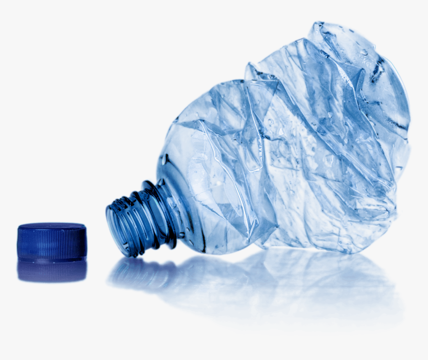 Open Crushed Water Bottle - Crushed Water Bottle Png, Transparent Png, Free Download