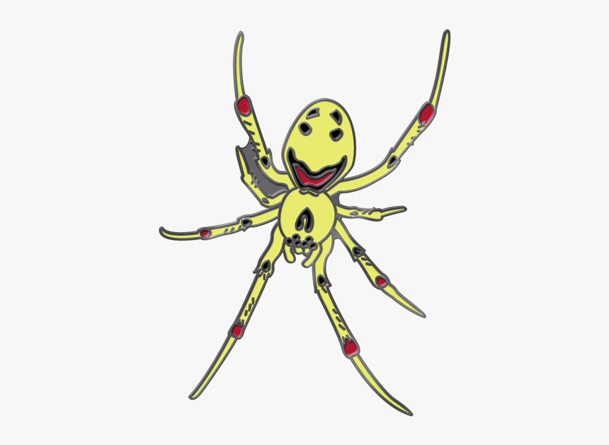 Hawaiian Happy-face Spider Pin - Happy Face Spider Transparent, HD Png Download, Free Download