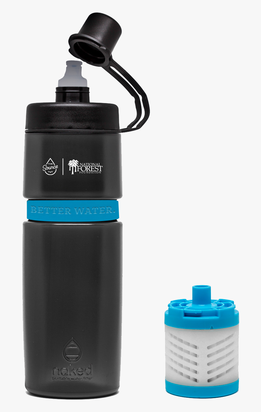 Naked Water Bottle - Filtered Water Bottle, HD Png Download, Free Download
