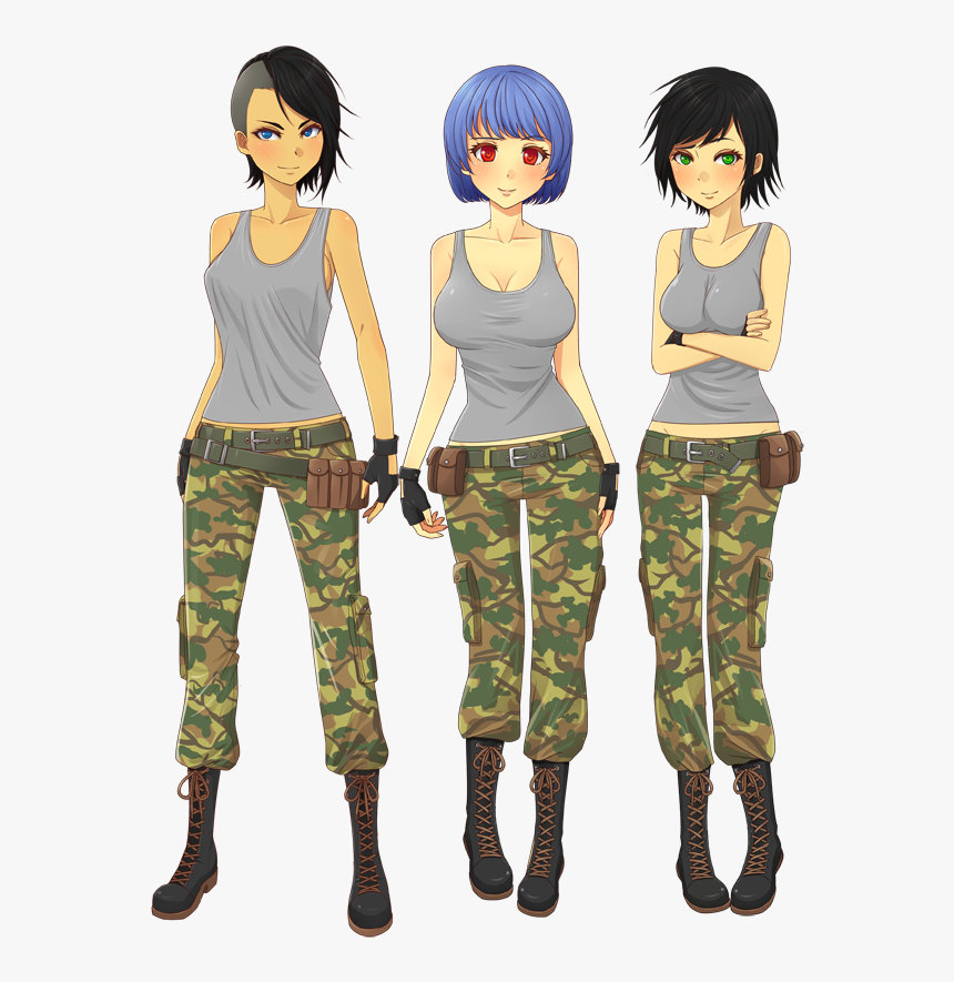 Army Gals Visual Novel, HD Png Download, Free Download