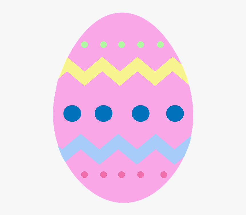 Easter, Egg, Pink, Chevron - Pink Easter Egg Transparent, HD Png Download, Free Download