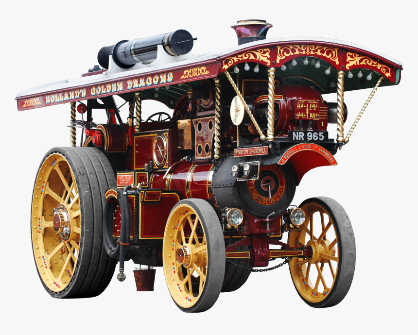 Steam Powered Road-locomotive From England - Steam Powered Vehicles, HD Png Download, Free Download