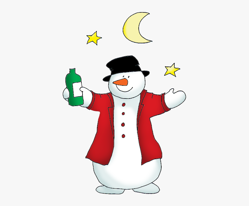 Snowman - Drunk Snowman Clip Art, HD Png Download, Free Download