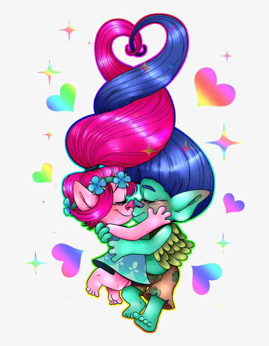 Trolls Tumblr Movie Love - Poppy And Branch Trolls Fanart, HD Png Download, Free Download