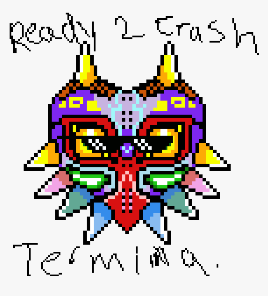 Thug Life Majora"s Mask - Pixel Art Zelda Majora's Mask, HD Png Download, Free Download