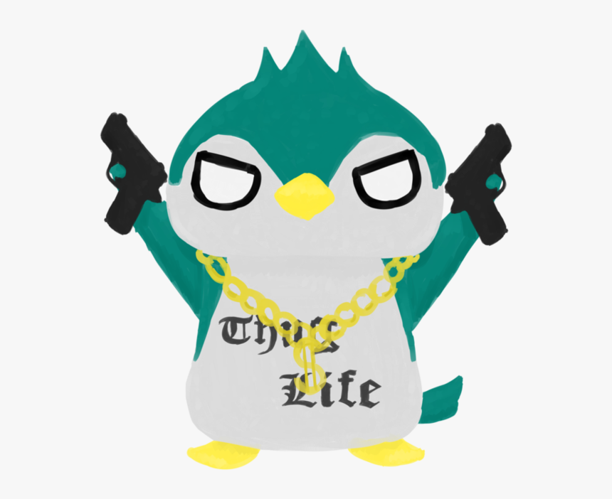 Thug Life Penguin By Airilove - Penguin Thug Life, HD Png Download, Free Download