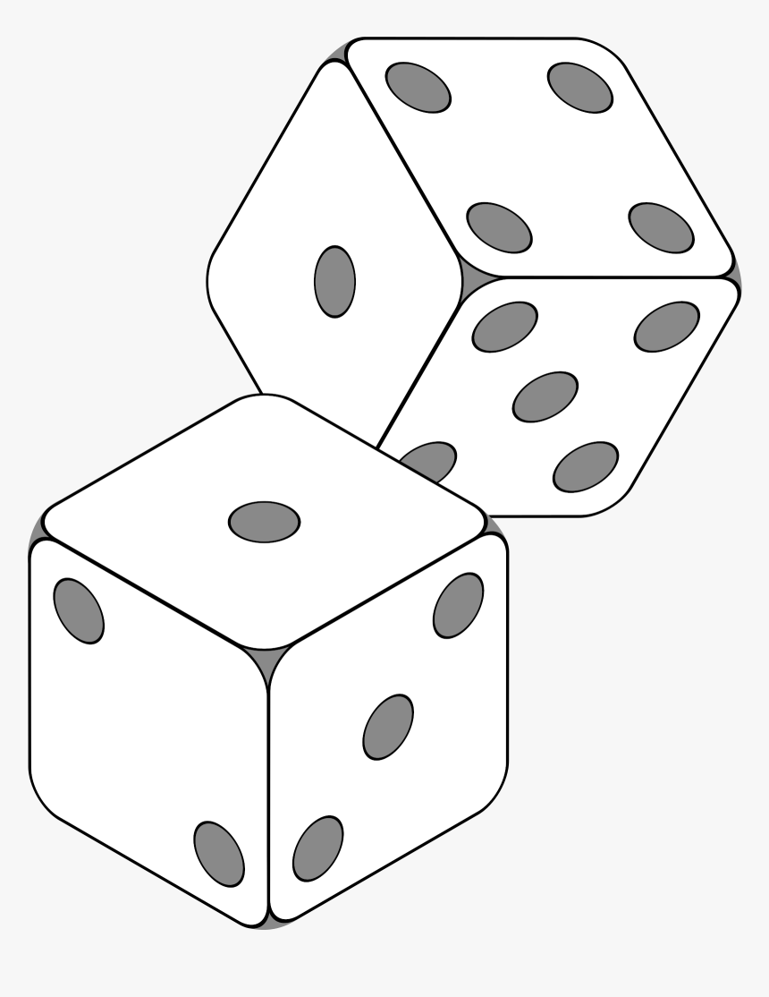 Dice Teachers Images Png Image Clipart - Dice Clipart Black And White, Transparent Png, Free Download