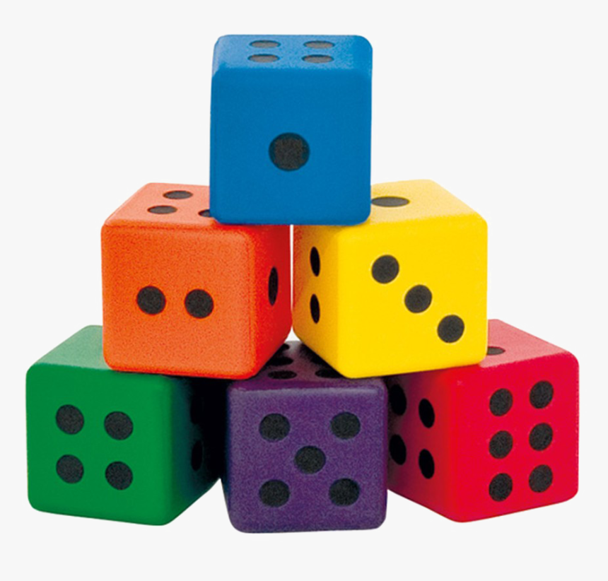 Dice Colorful Png - Educational Toy, Transparent Png, Free Download