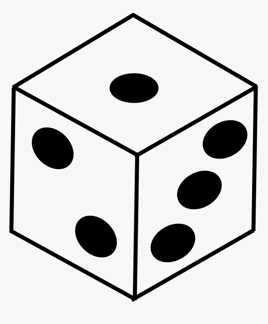 Colouring Pages Of Dice, HD Png Download, Free Download