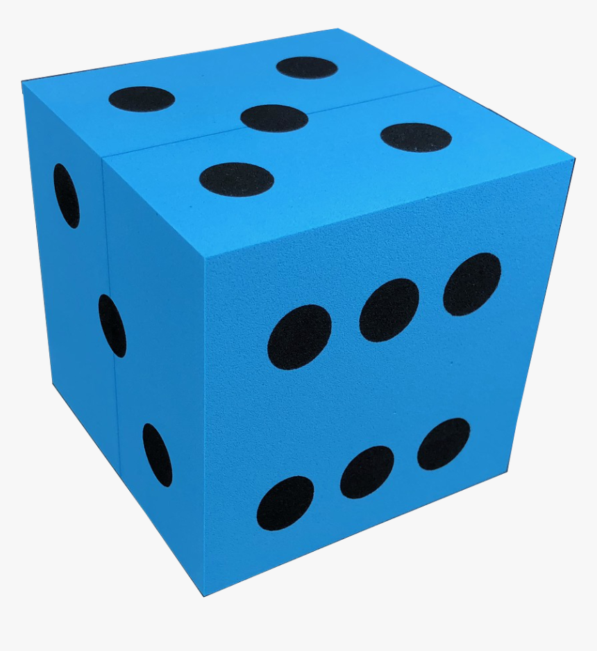 Koplow Blue D6 100mm Foam Die - Dice, HD Png Download, Free Download