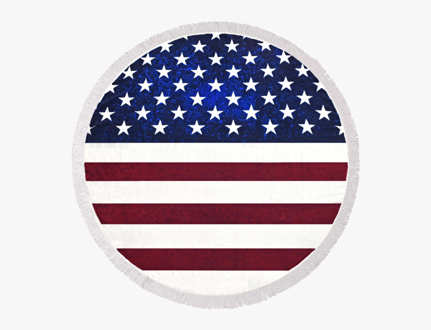 Towelswell Round Beach Towel Have Broad Market And - Round American Flag Circle, HD Png Download, Free Download