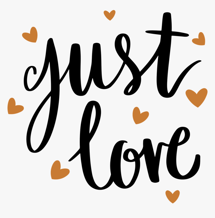 Just, Love, Svg, Couple, Wedding, Married - Just Love Png, Transparent Png, Free Download