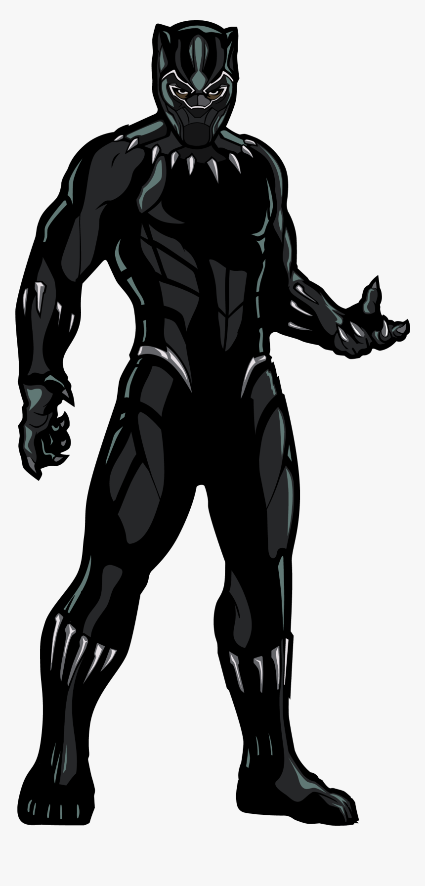 Cartoon Black Panther Superhero, HD Png Download, Free Download