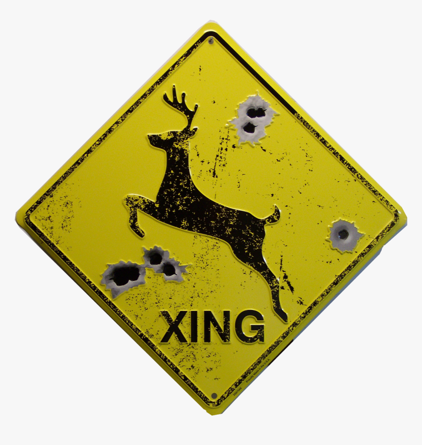 Metal Embossed Sign - Easy Deer Drawing Silhouette, HD Png Download, Free Download