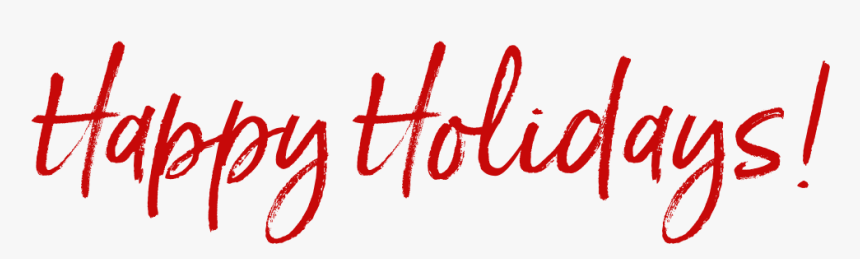 Happy Holidays Banner Png - Calligraphy, Transparent Png, Free Download