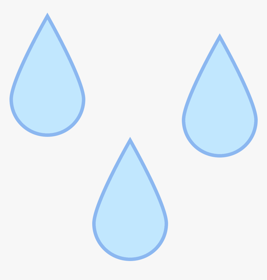 There Are Three Water Droplets Outlined - Drop, HD Png Download, Free Download