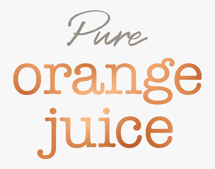 Orange Juice - Calligraphy, HD Png Download, Free Download