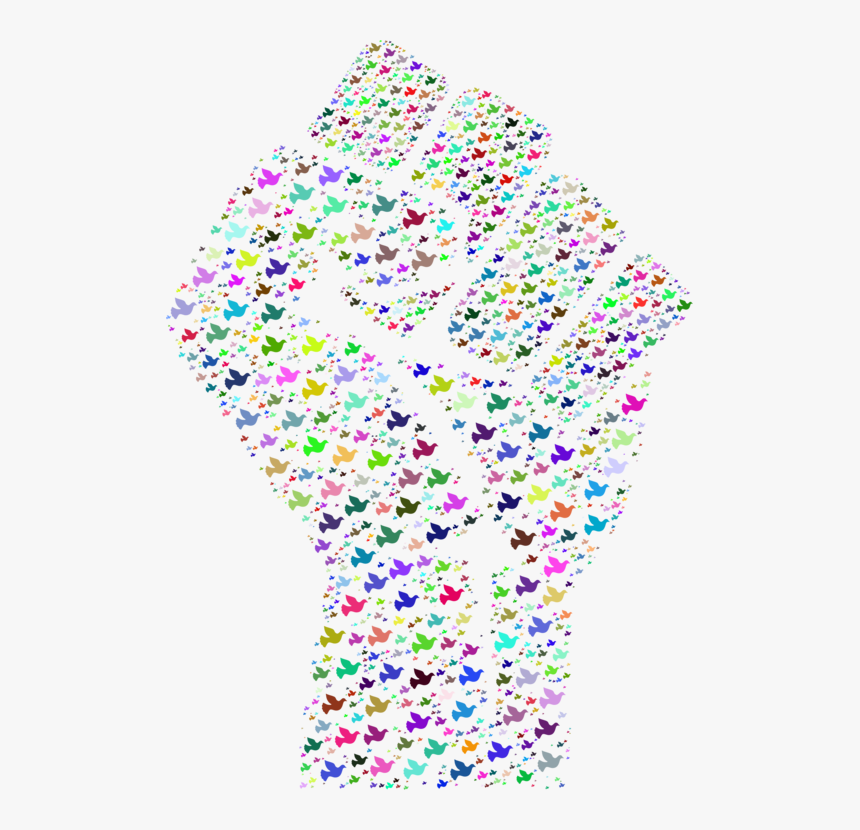 Sprinkles,peace Symbols,raised Fist - Portable Network Graphics, HD Png Download, Free Download