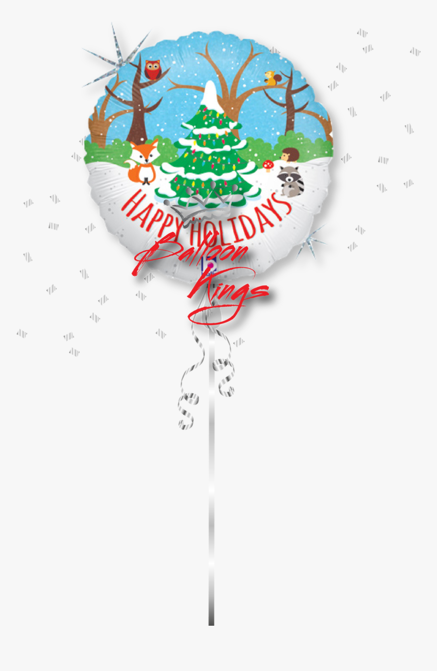 Woodland Happy Holidays - Graphic Design, HD Png Download, Free Download