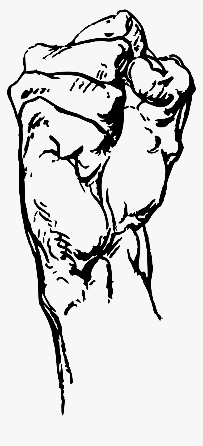 Drawings Of Fists Clenched, HD Png Download, Free Download