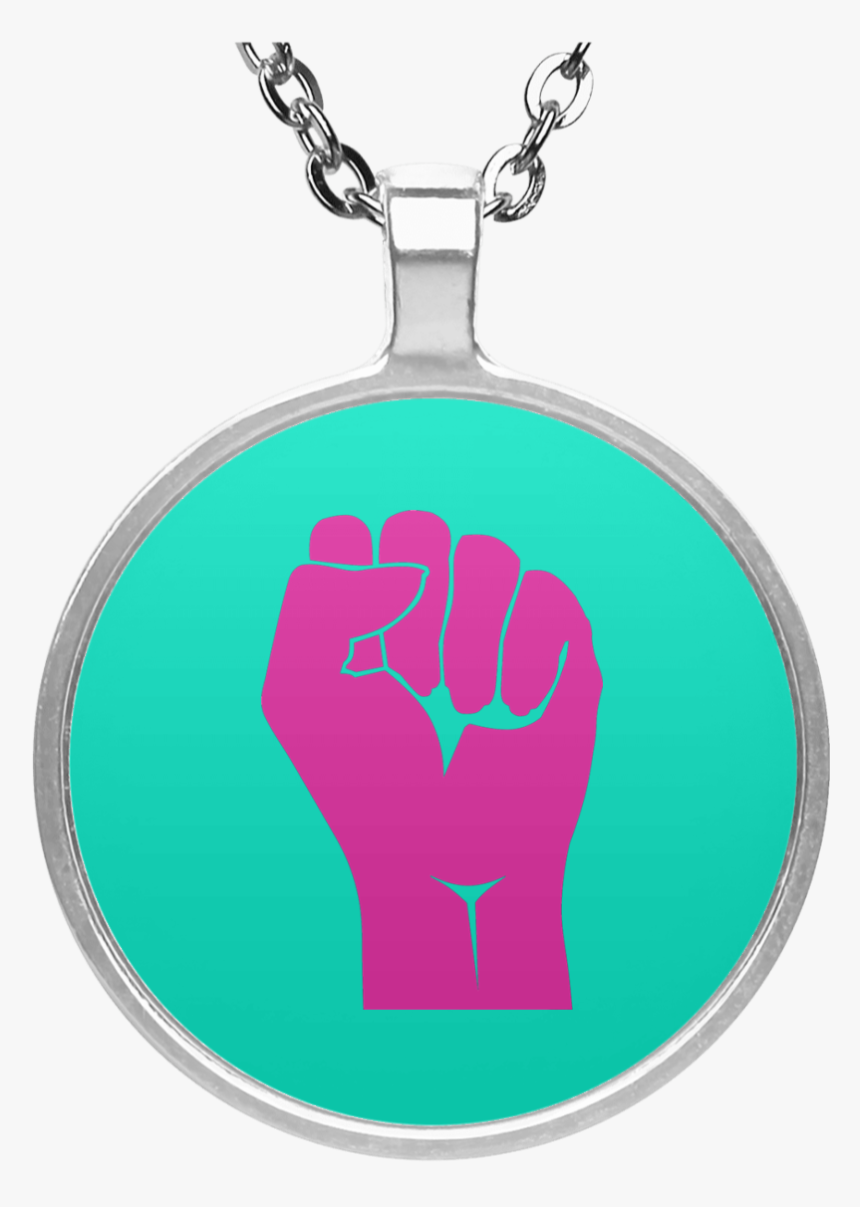 Clenched Fist Un4686 Circle Necklace - Necklace, HD Png Download, Free Download