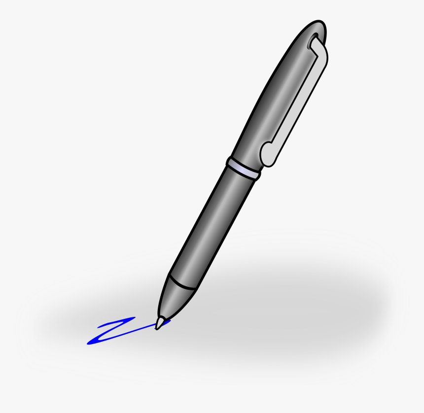 Paper Fountain Pen Clip Art - Ballpen Clipart, HD Png Download, Free Download