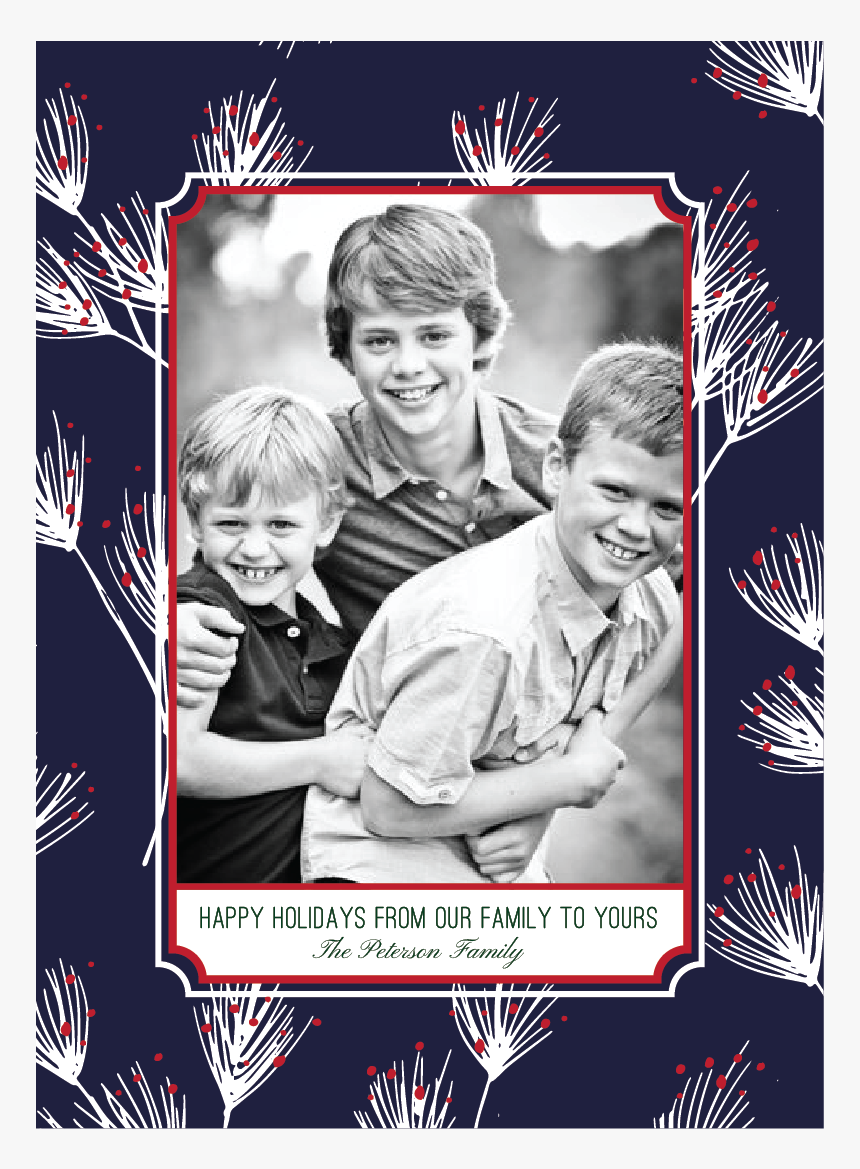 Robertson&ruth Holidaycards Happyholidaybough-01, HD Png Download, Free Download