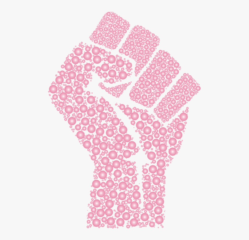 Pink,line,raised Fist - Rap Music Png, Transparent Png, Free Download