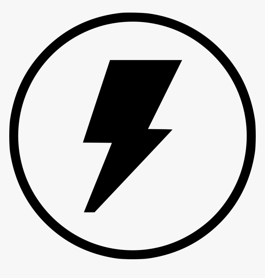 Shock Electric Electricity Error Notice Round - Electricity In Circle Png, Transparent Png, Free Download